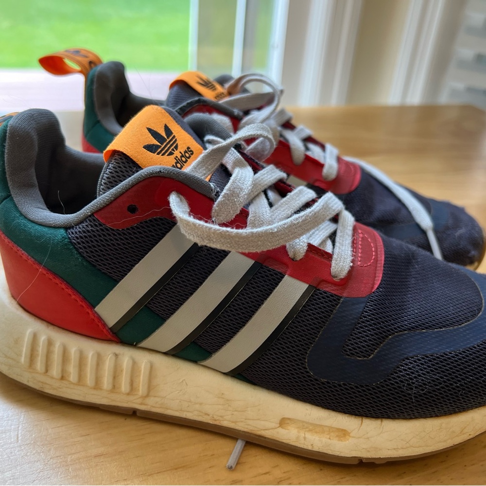 Adidas Boys Trainer Shoe Blue Size 5 Youth